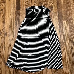 Women’s Acemi tank top black and white striped dress